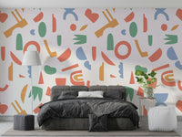 The design features a graceful pattern of soft, organic shapes.

