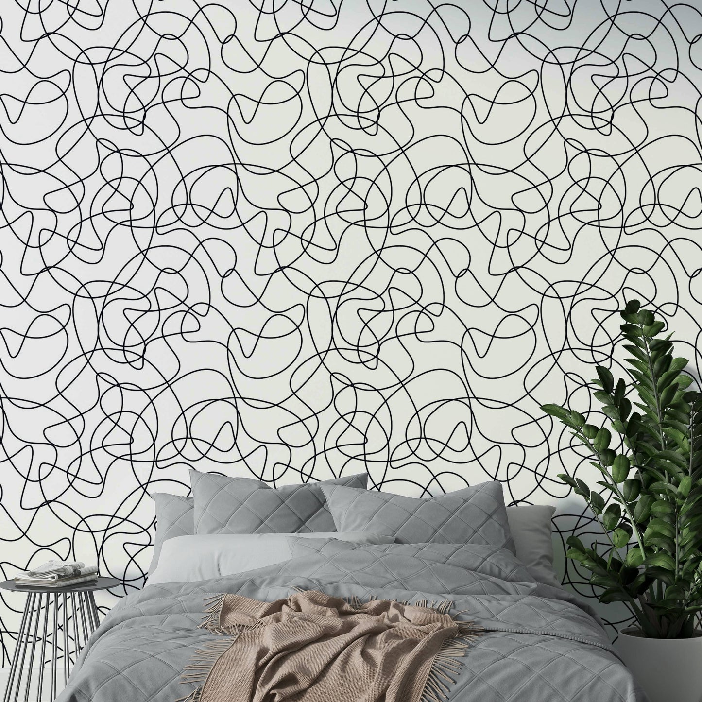 Artistic outline wallpaper


