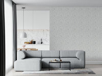 Modern hand-drawn style maze, serene home decor, Abstract Maze mural.