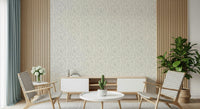Subtle monochromatic motif, repeating gentle lines, Abstract Maze art.
