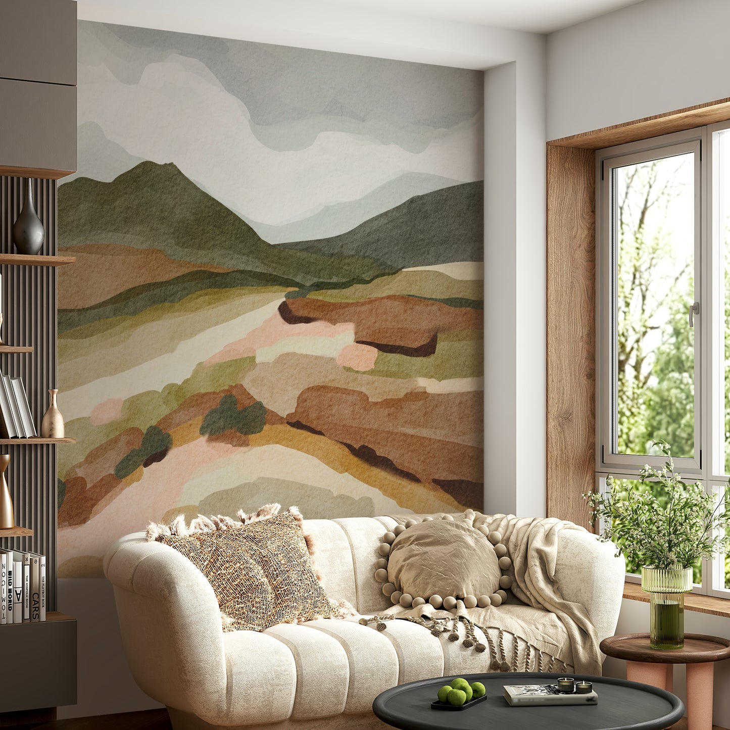 Modern mountain wallpaper for walls

