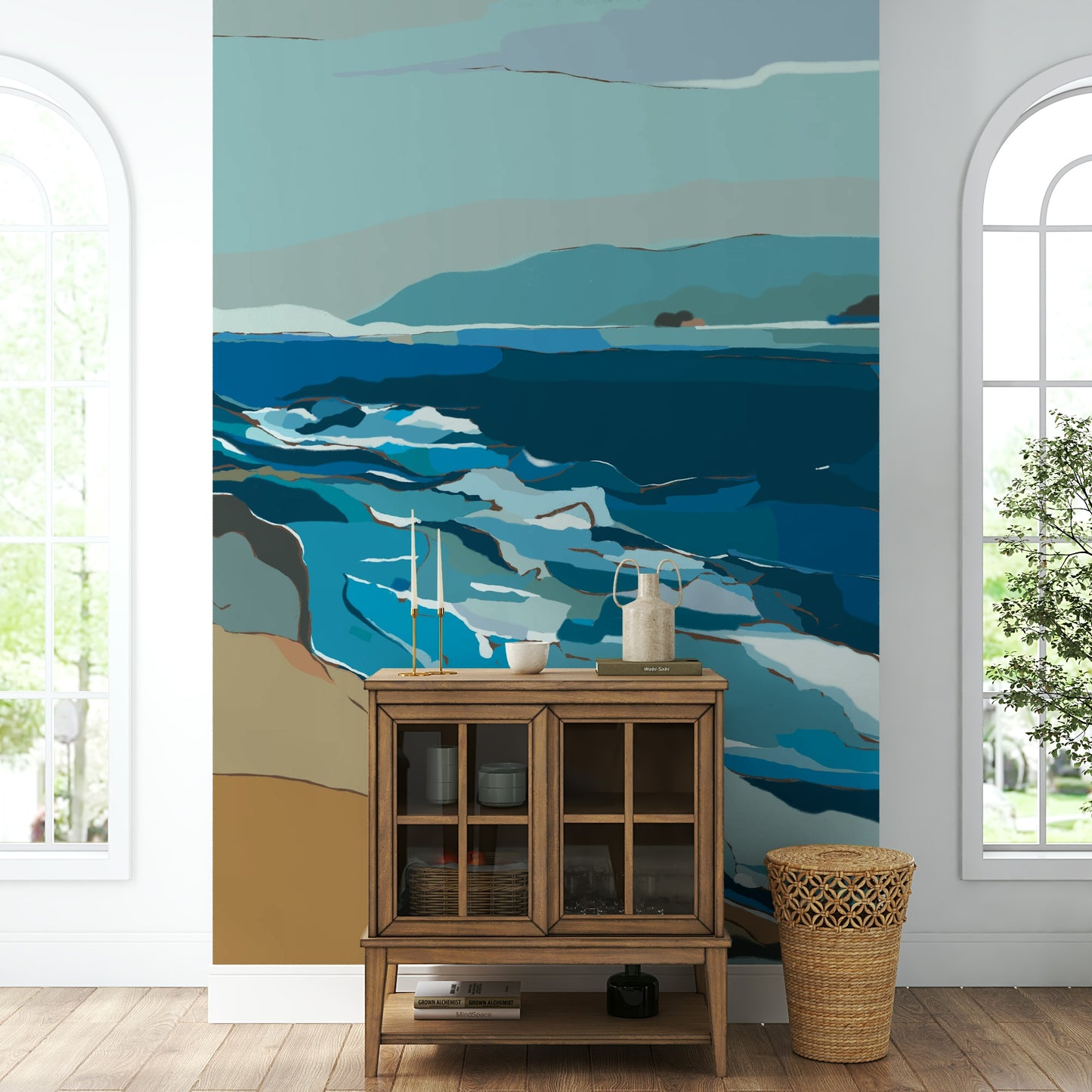 Durable artistic wallpaper

