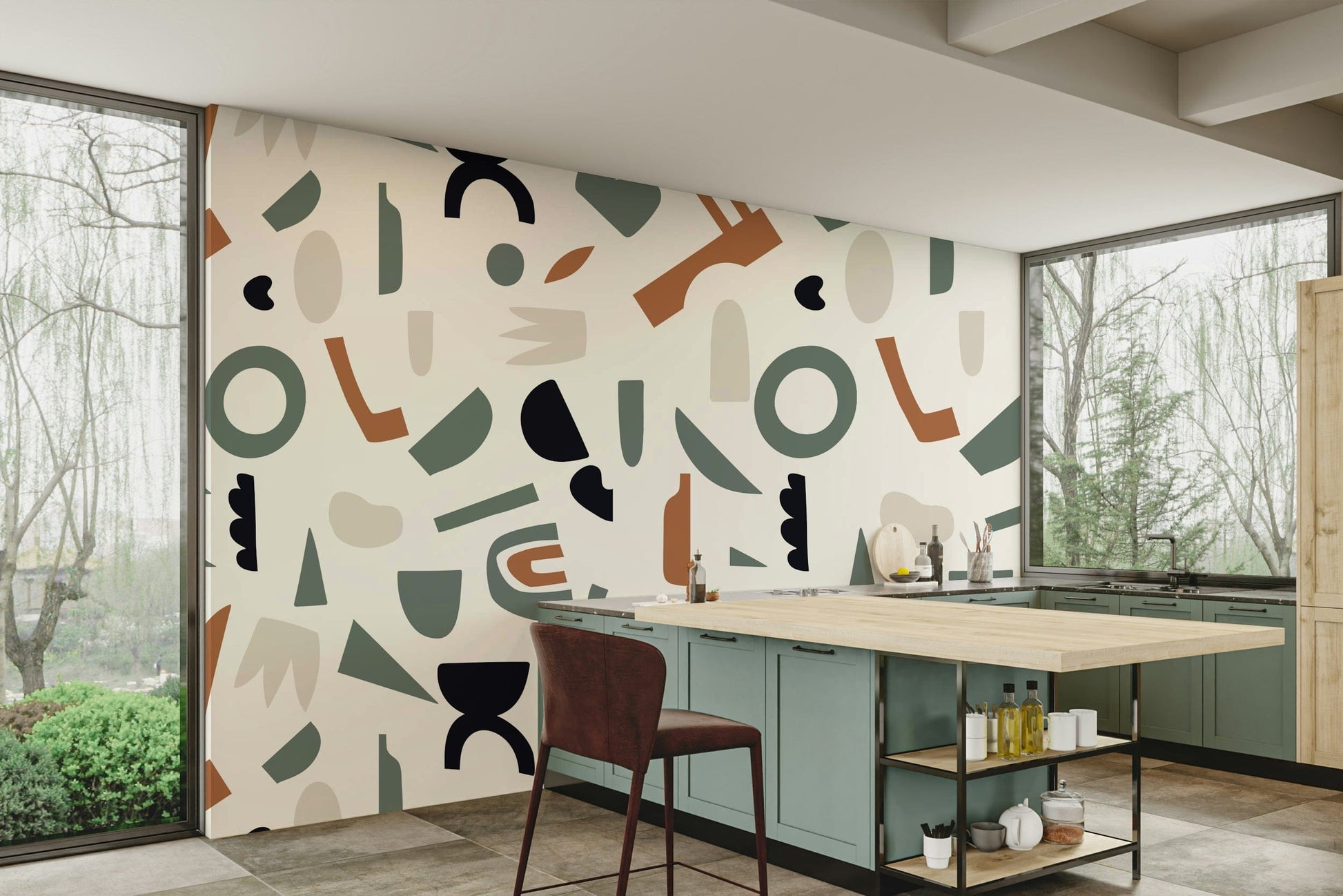 The design feels minimalist and flowing.

