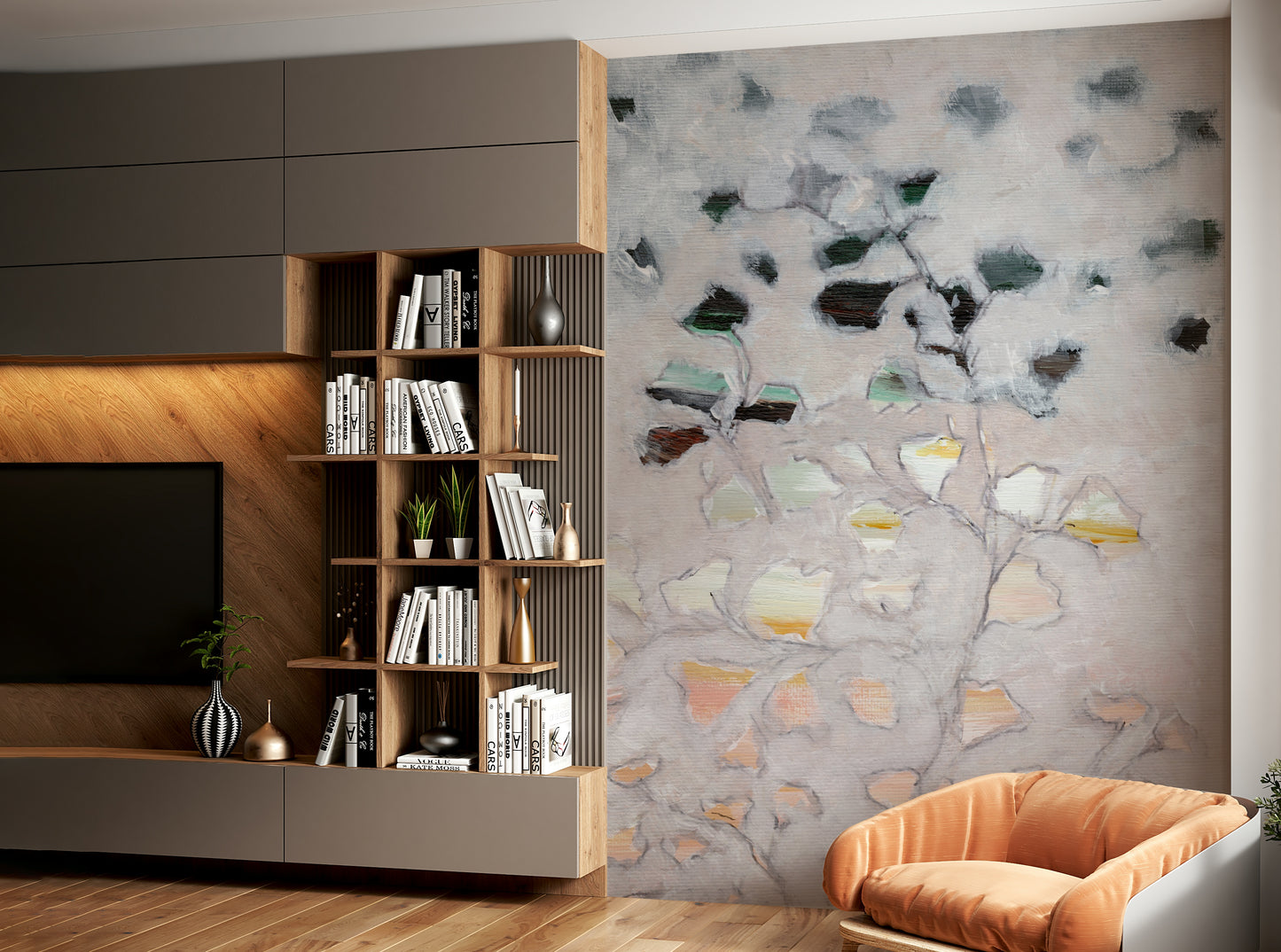 Bedroom artistic mural

