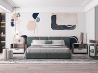 Stylish pink and navy wallpaper