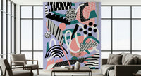 A serene subtle color wash wall mural for your decor.

