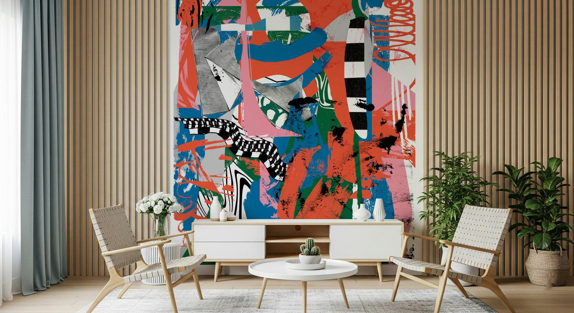 A classic abstract design wallpaper for walls.

