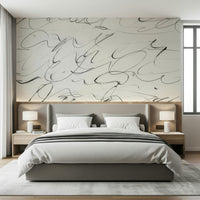 A serene flowing design wall mural for your decor.