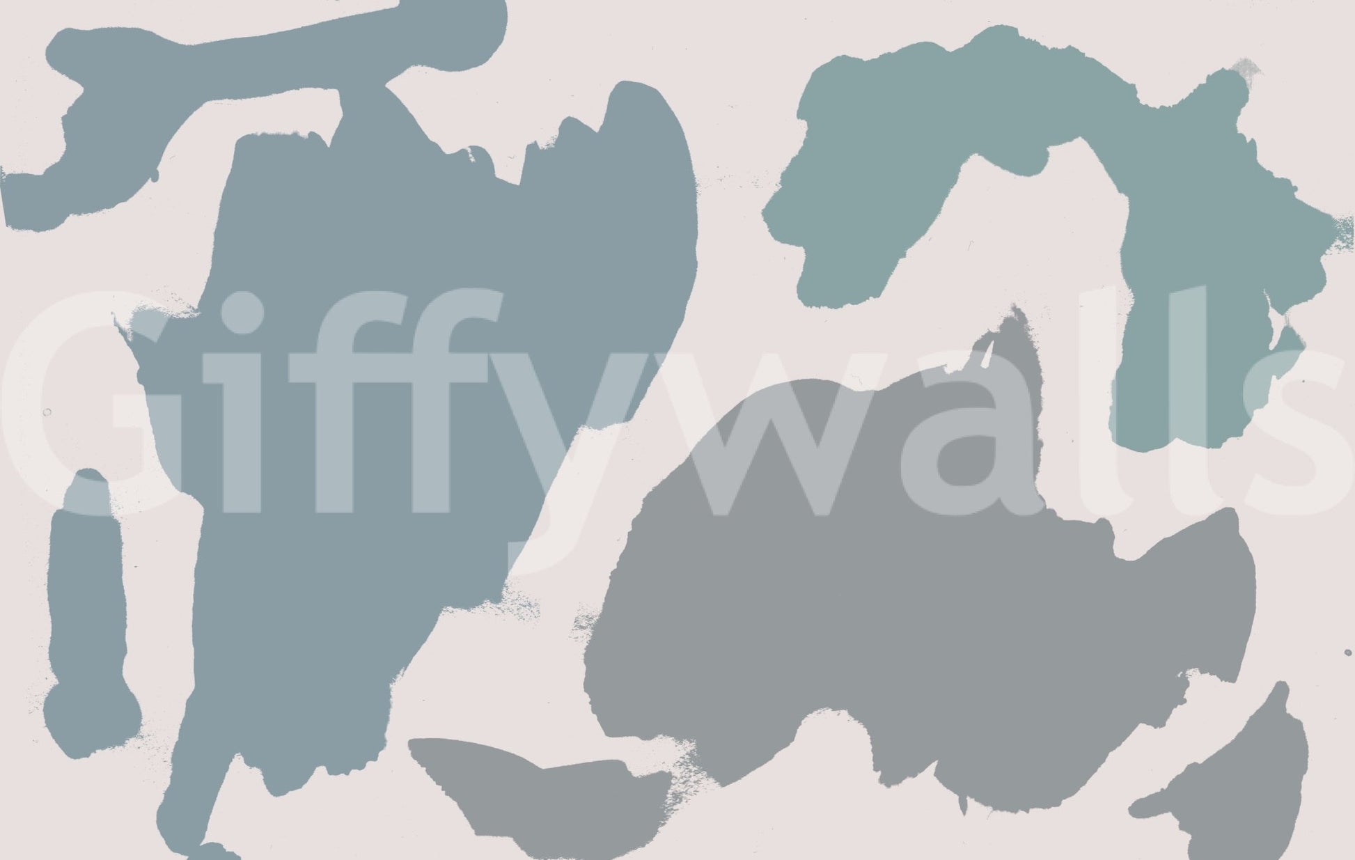 Full view of Abstract Shores wall design

