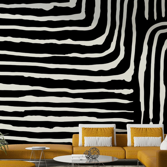 Abstract Stripe Wall Mural