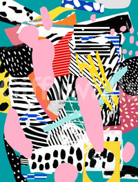 A high-quality minimalist court wall mural for walls.

