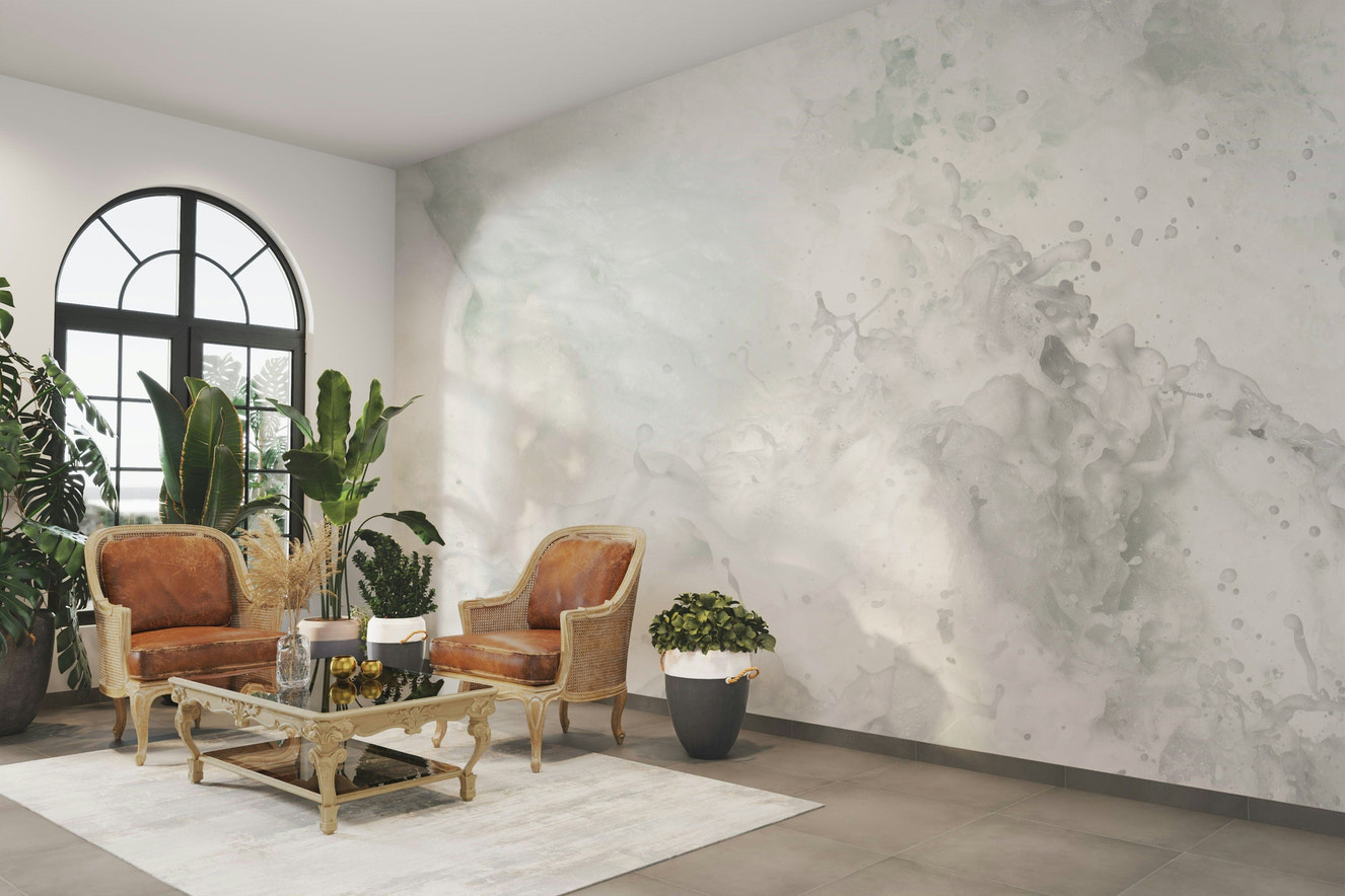 A beautiful abstract chain wallpaper mural for a modern home.

