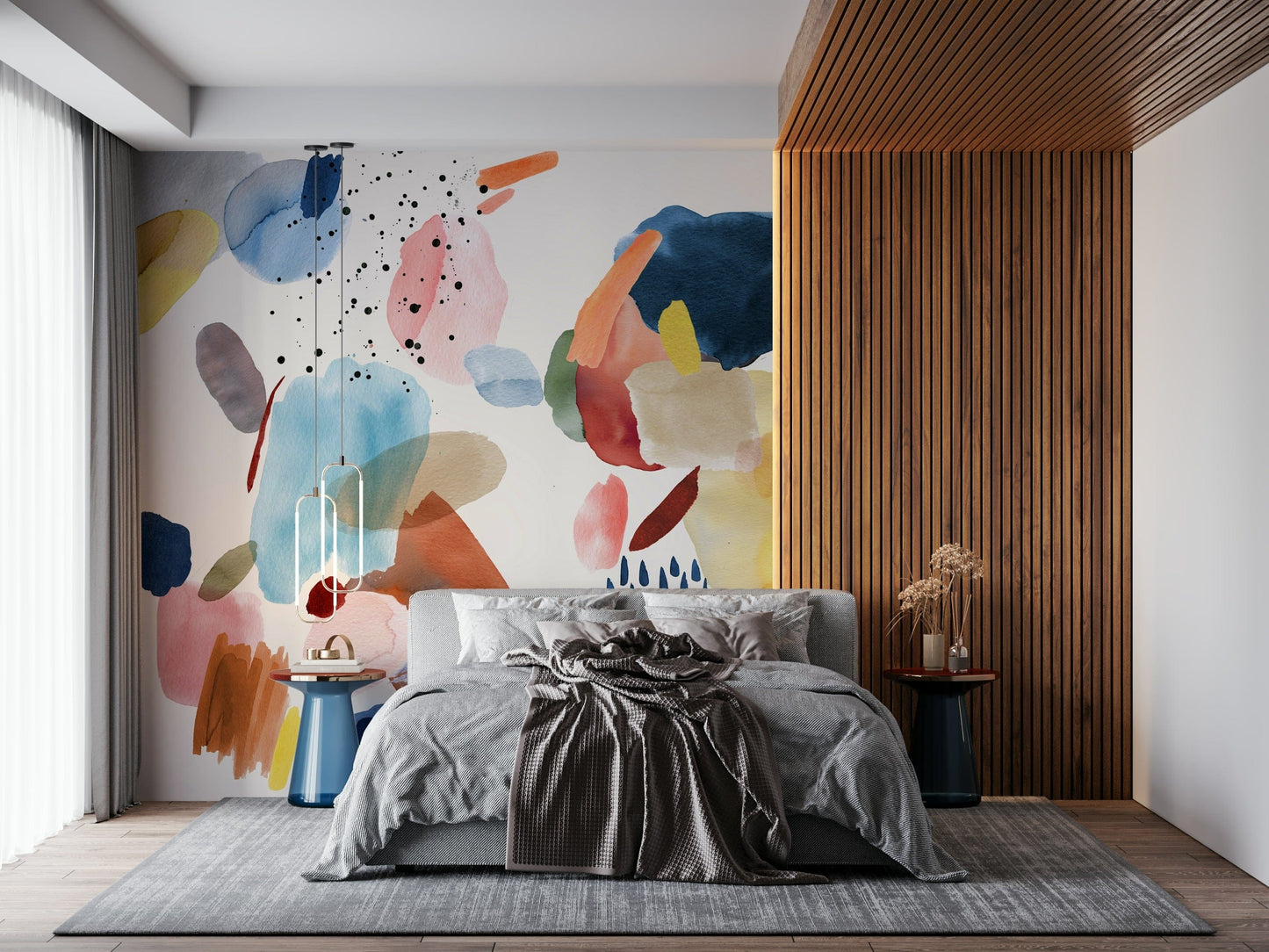 Watercolor Harmony Wall Mural