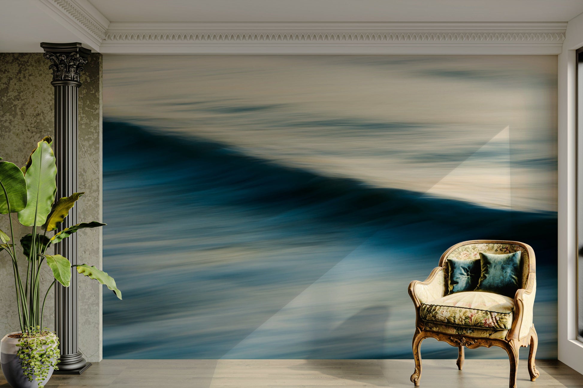 A serene ocean motion wall mural for your decor.

