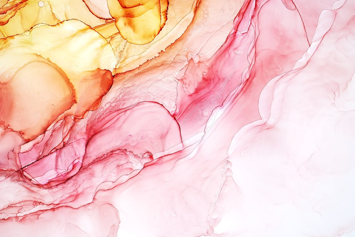 Abstract Alcohol Ink Painting Murals Wallpaper in your room — zoomed