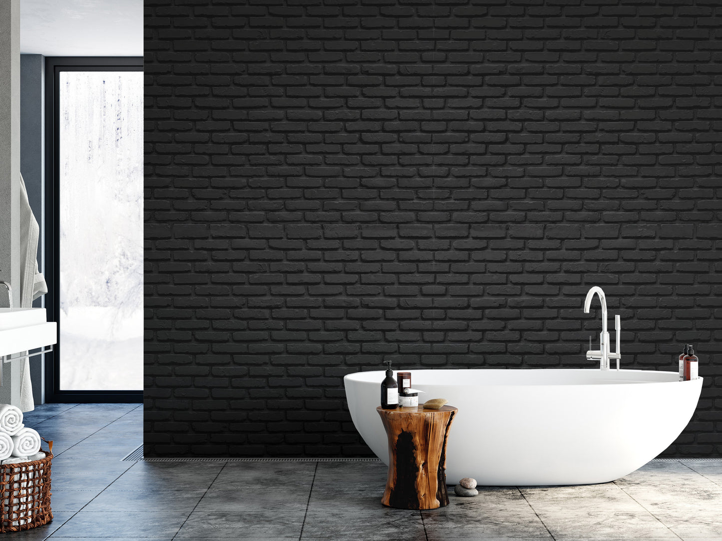 Accent Brick Wall Mural Wallpaper - Giffywalls