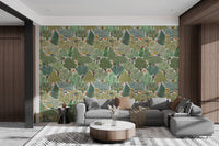 Sophisticated Botanic Ballet wallpaper with graceful foliage.
