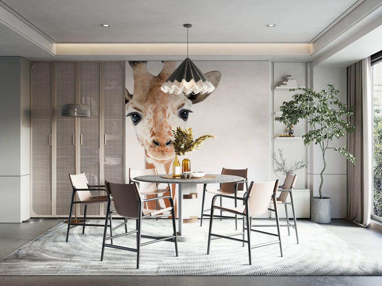 Baby Giraffe Wall Mural