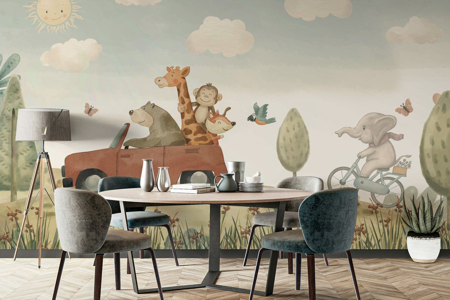 The image has a soft, painted look.

