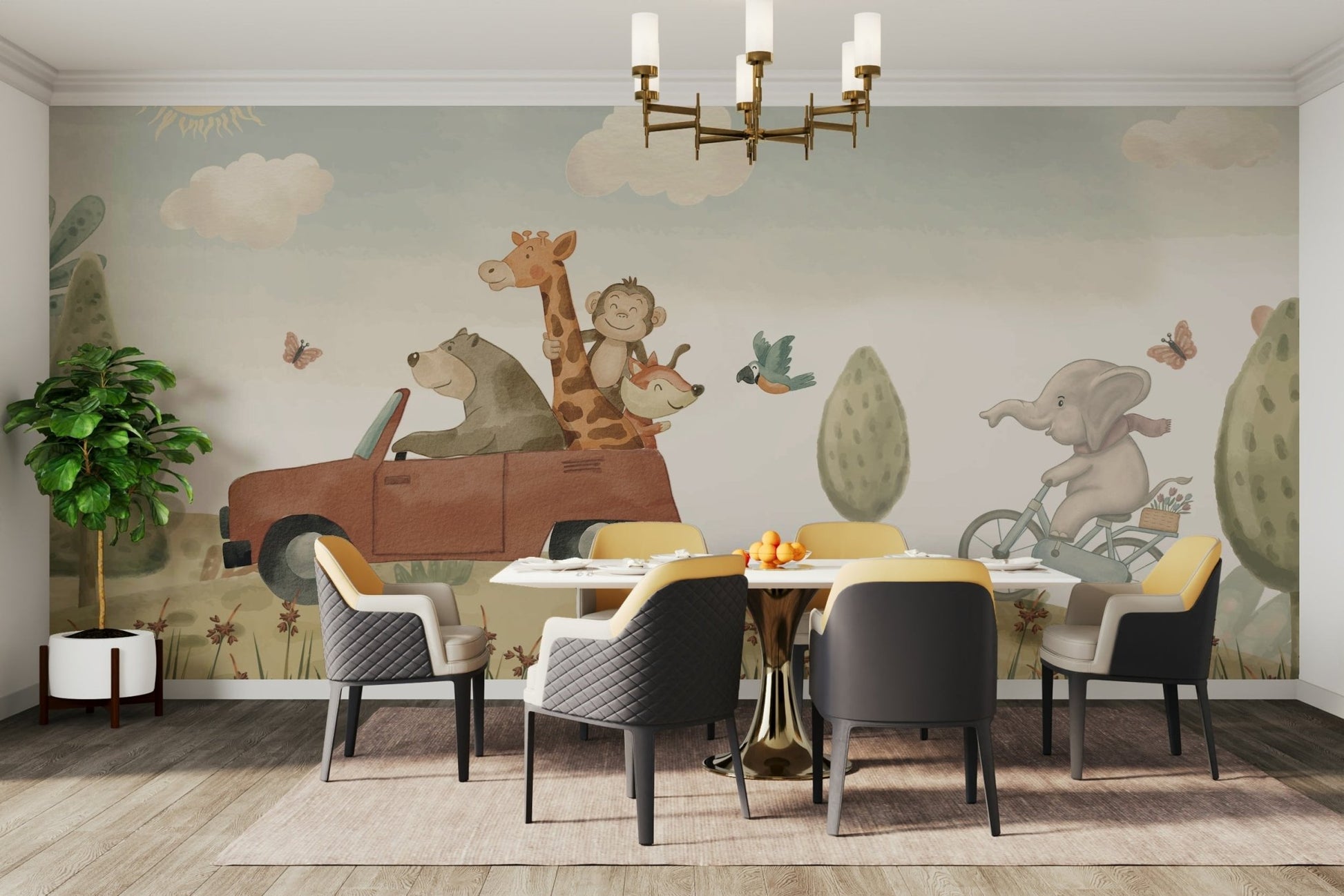 The design gives a feeling of quiet, natural beauty.

