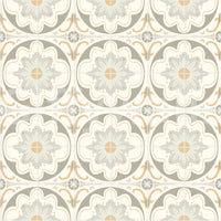 Aged Cement Tile mural in a laundry room.

