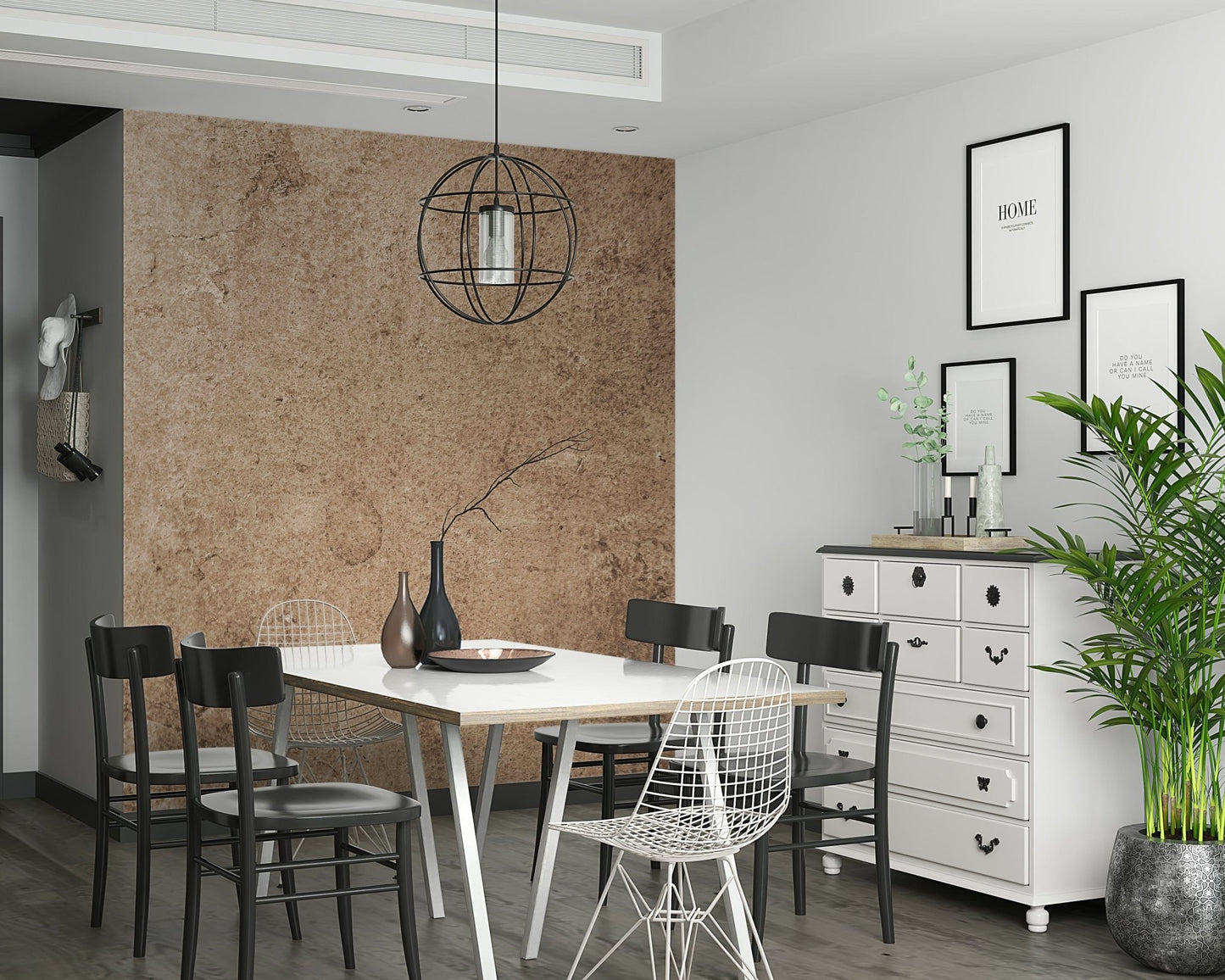 Rustic Peach Leather Wall Mural – Realistic aged leather finish in soft peach for a sophisticated, earthy atmosphere.