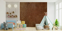 Classic Saddle Leather Wallpaper – Deep brown mural inspired by aged leather craftsmanship, perfect for offices or lounges.