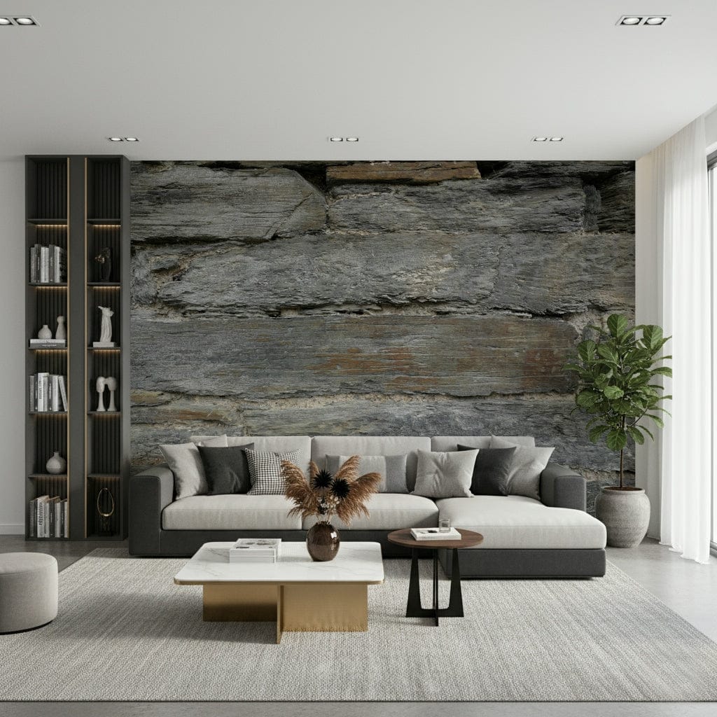 Aged Stone Wall Mural -2566588
