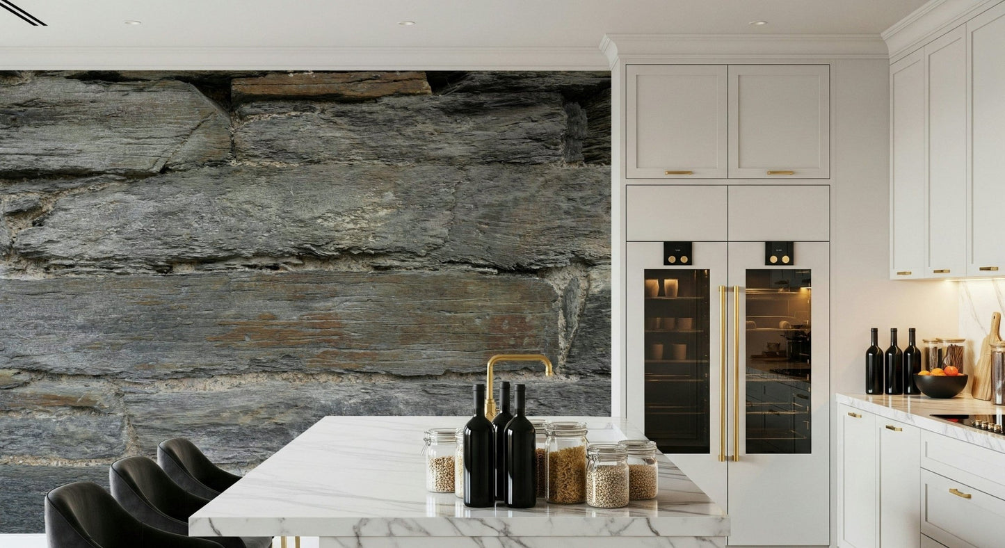 Aged Stone Wall Mural -2566588