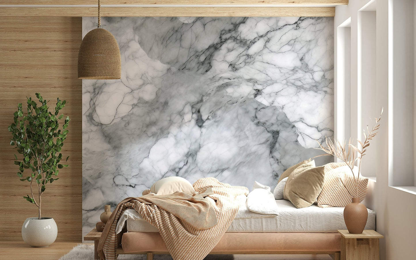 Stone-inspired wallpaper with classic, aged textures for enduring elegance.