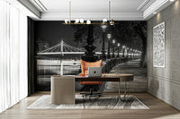 The room's lighting highlights the classic, timeless feel of the scene.

