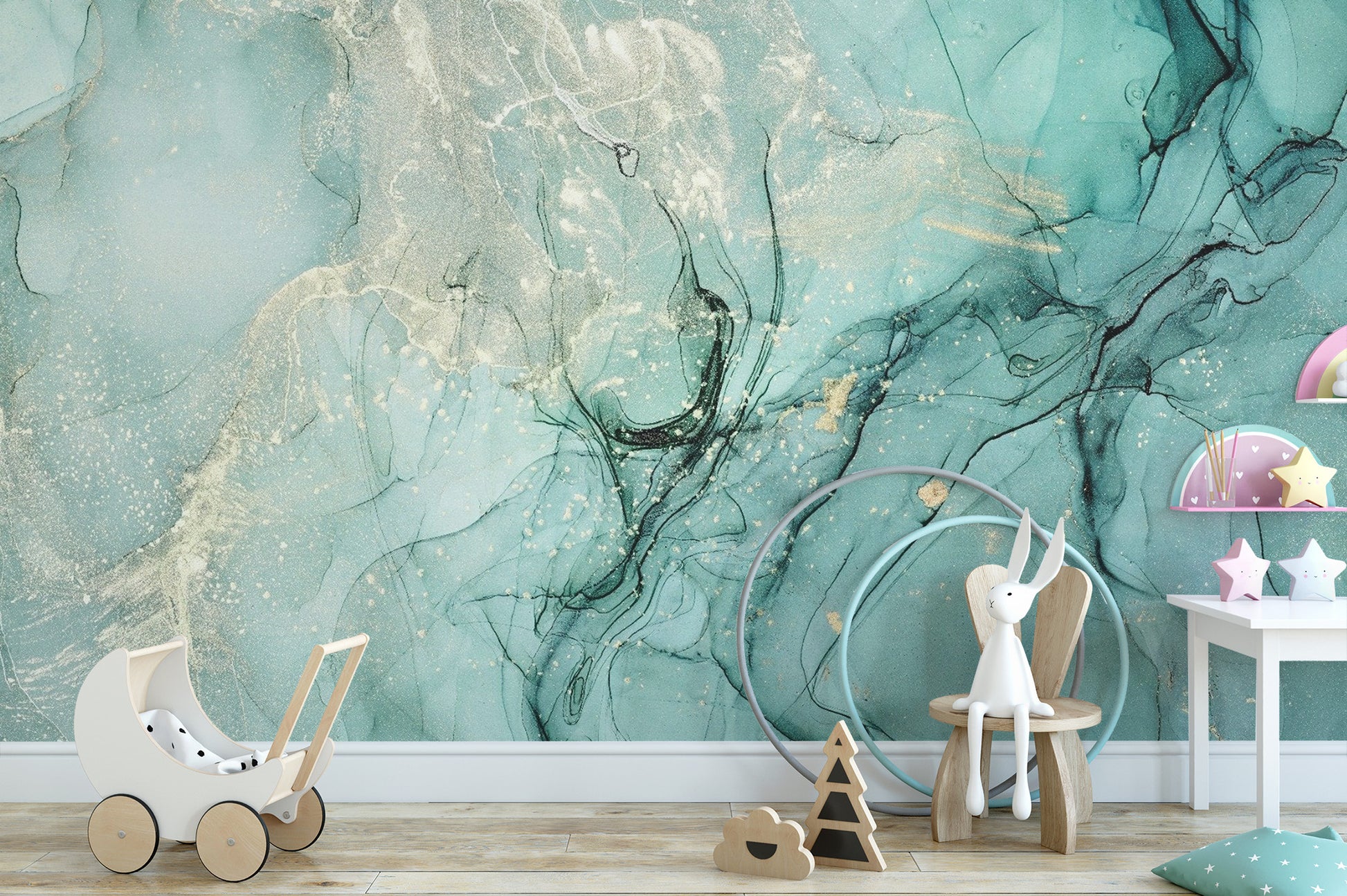 Flowing alcohol ink wall art
