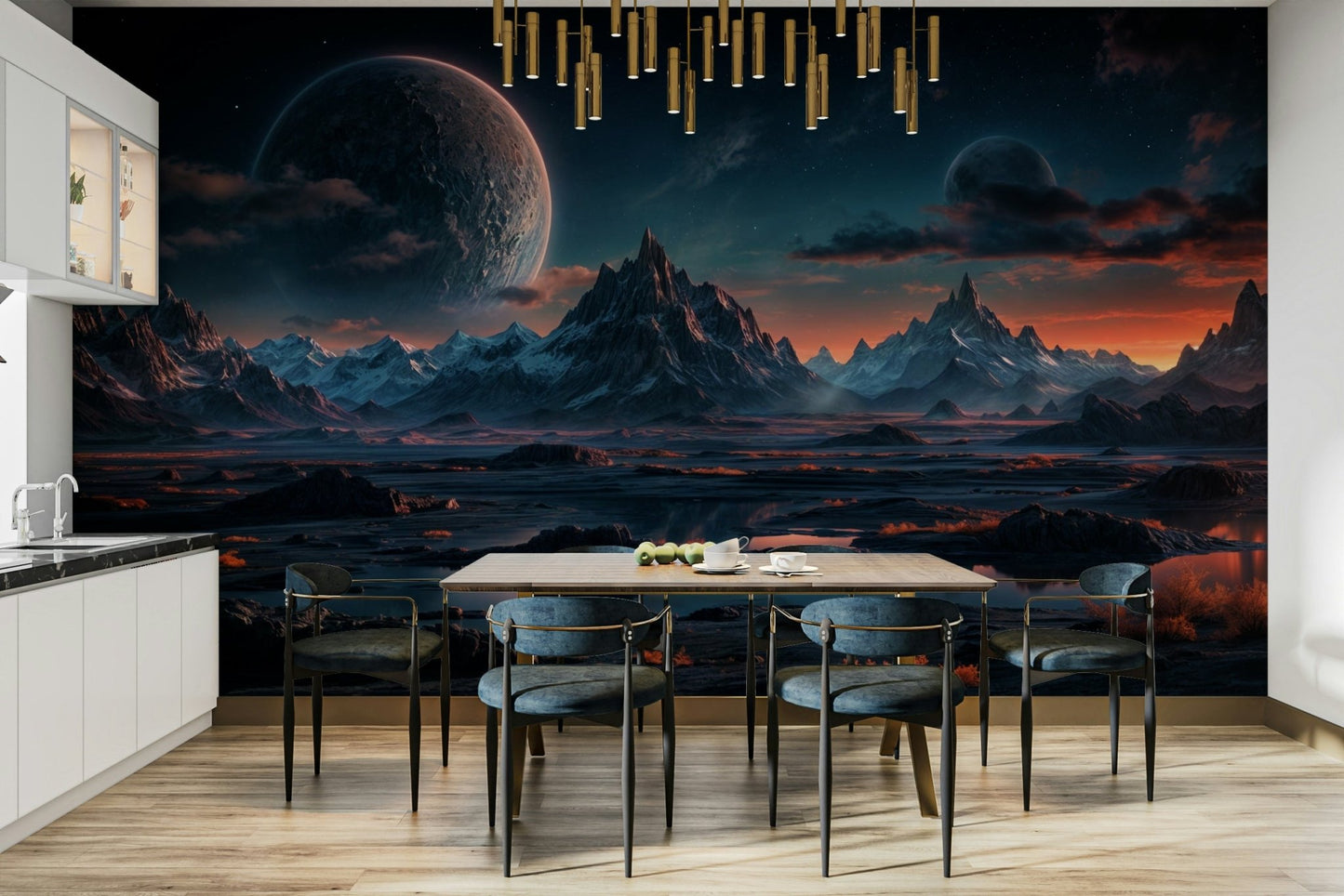 The design creates a sense of depth and cosmic wonder.

