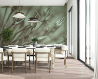 Symphony of Alliums mural stylish wallcovering nature pattern.