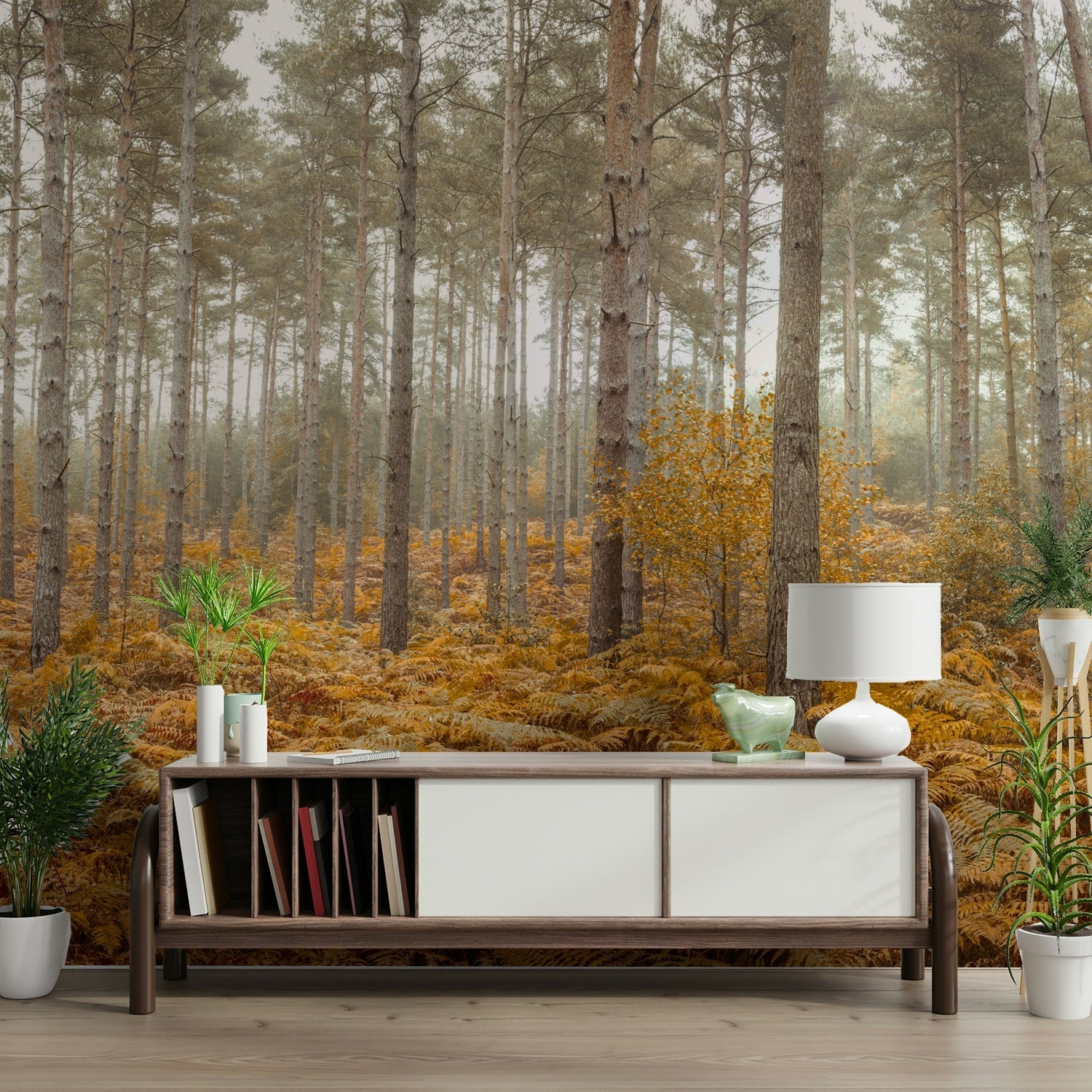 The design has a very calming and serene effect on the space.

