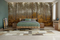 The design has a layered look, showing a long view into the trees.

