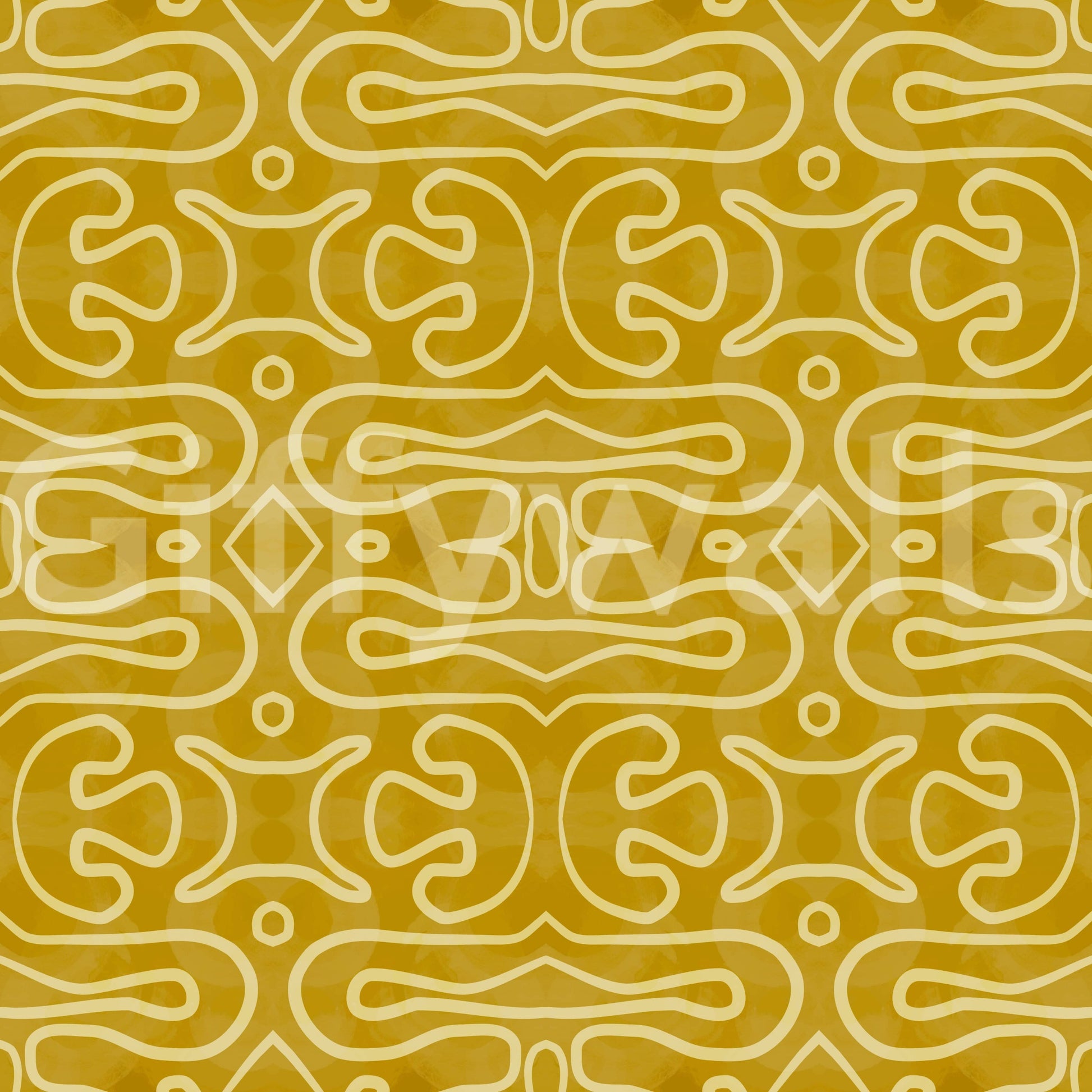 Amber Trails sun-kissed organic lines peel and stick wallpaper.