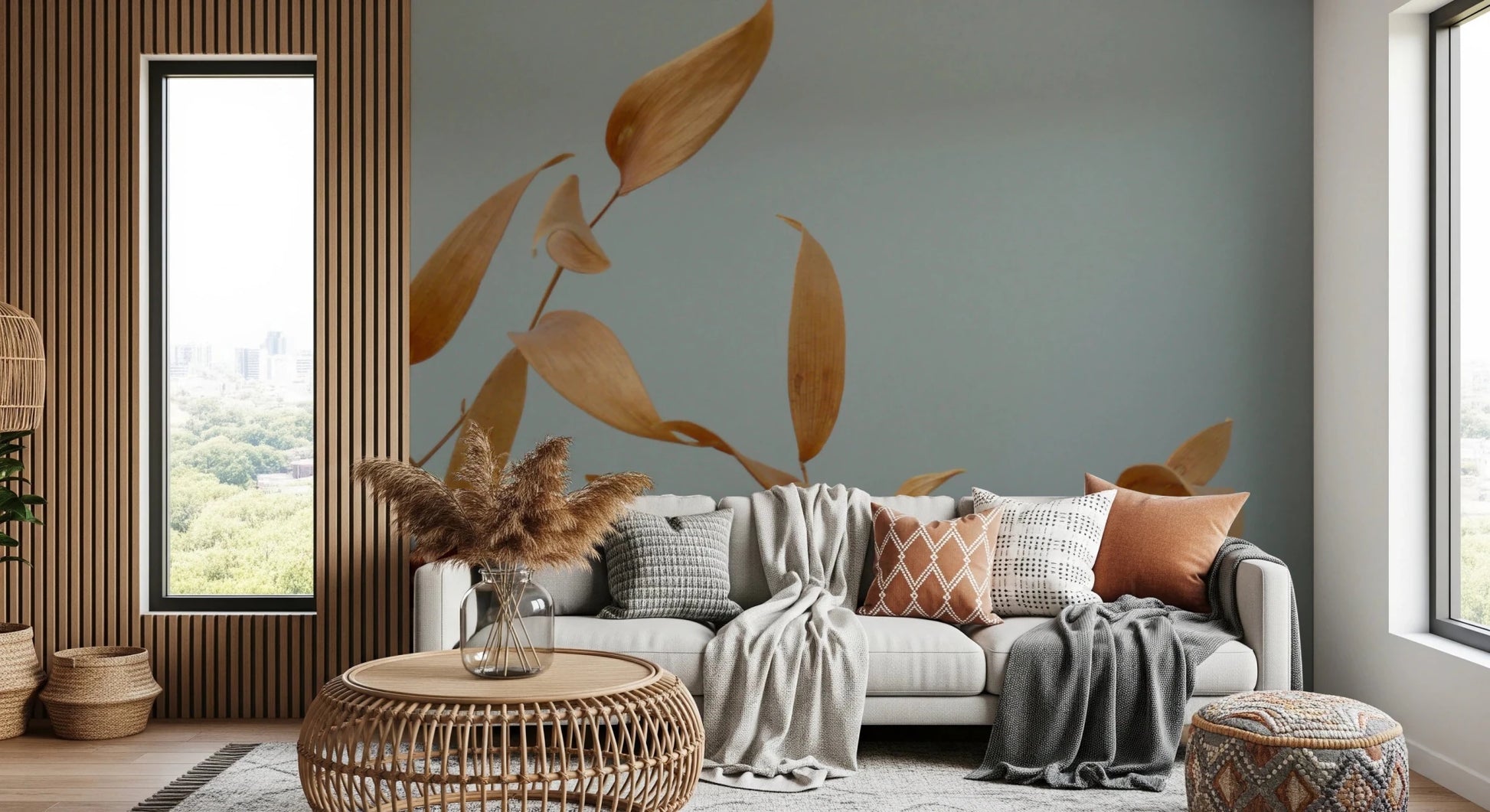 Amber Whispers Wall Mural
