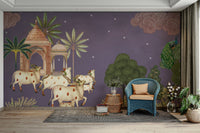 The pattern feels serene and artistic.

