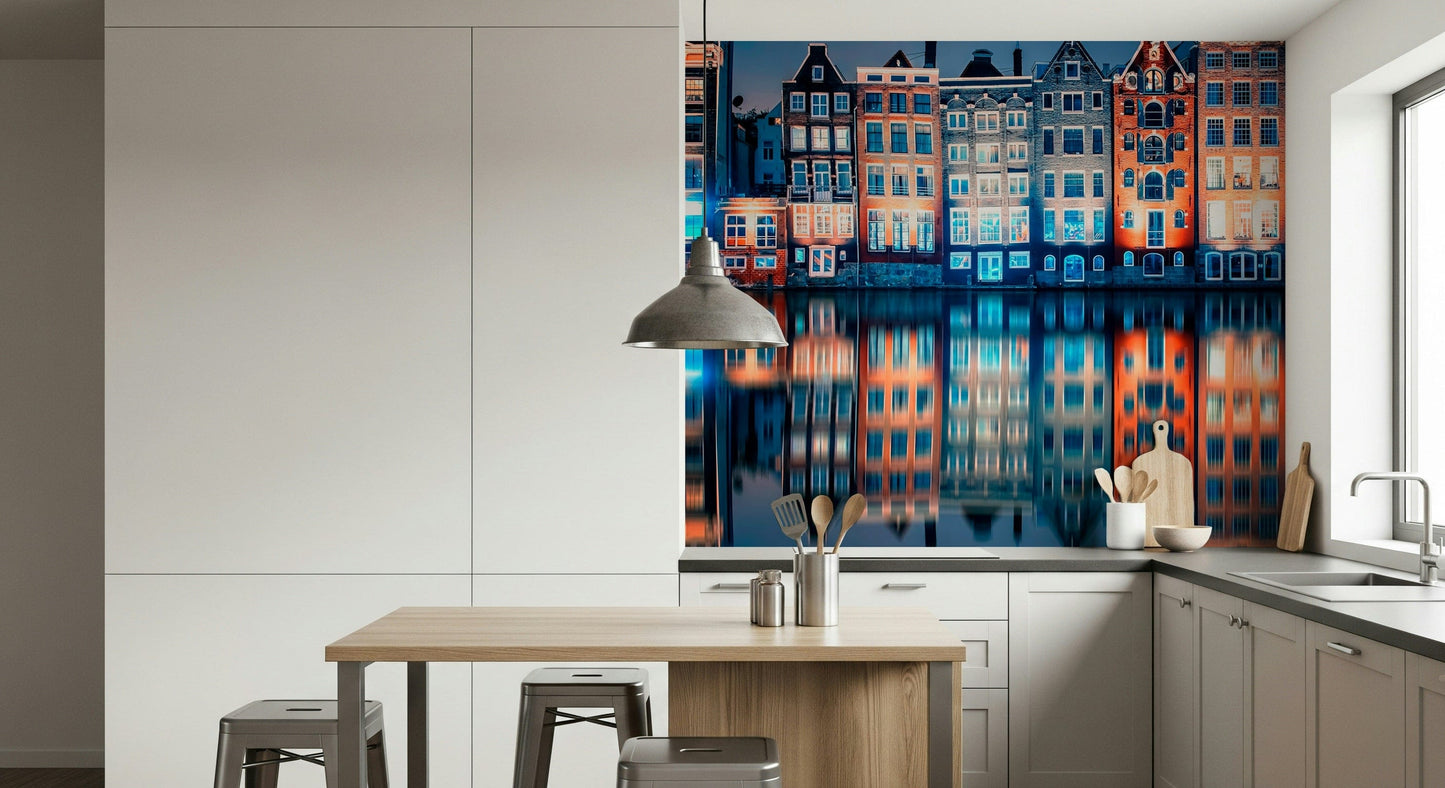 Colorful Amsterdam  Wall Mural