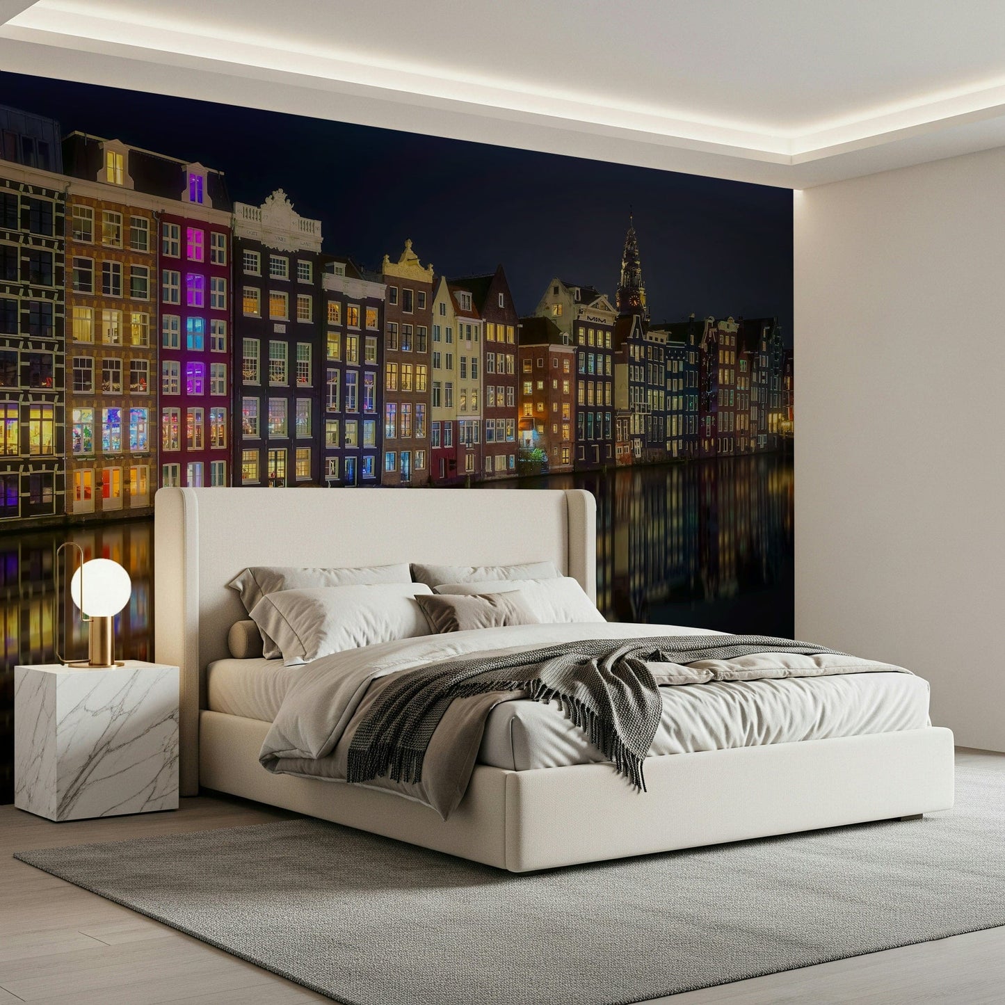 Amsterdam Nights: City Lights Wall Mural -2268523