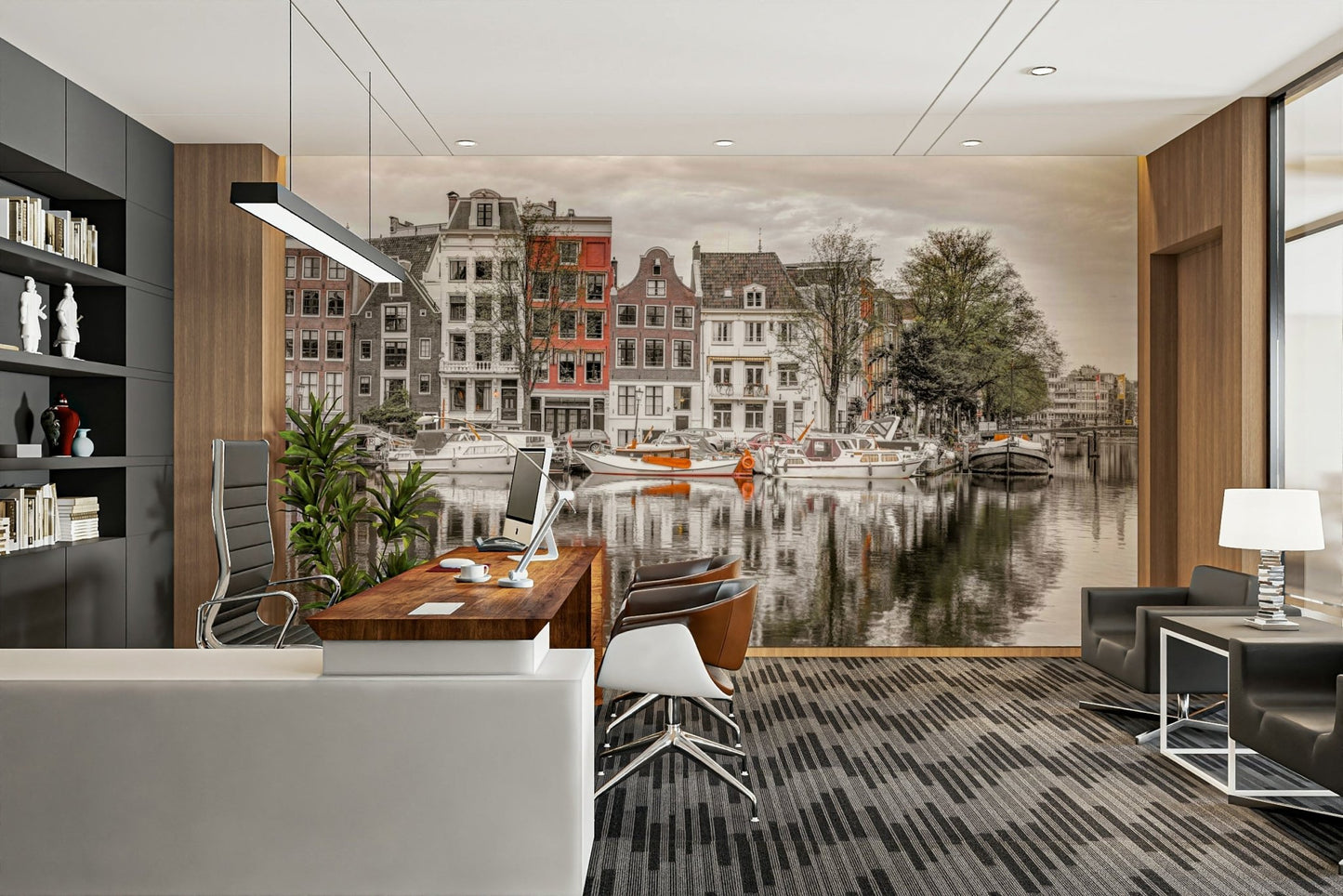 Primarily monochromatic image.

