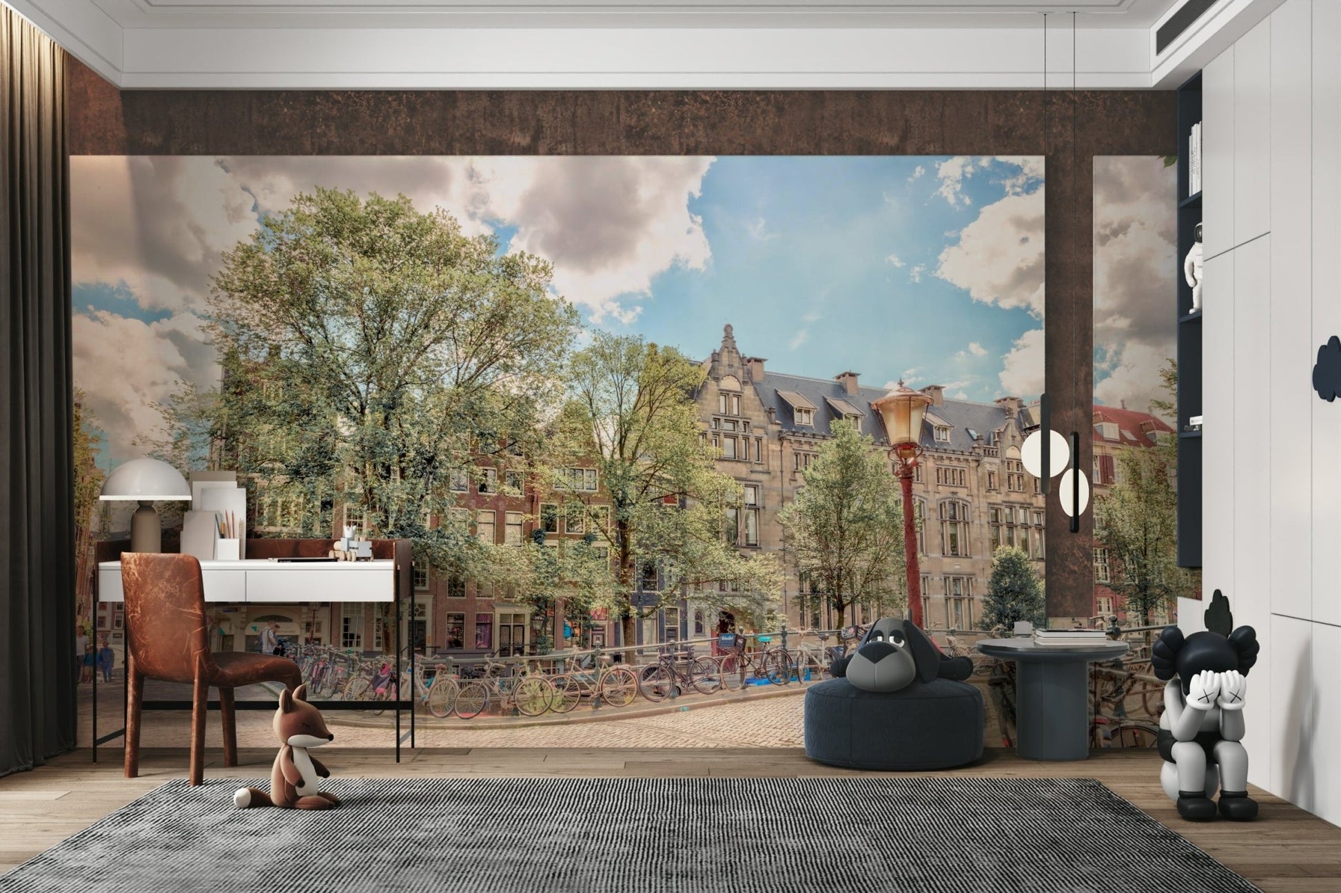 The colors are bright and natural.

