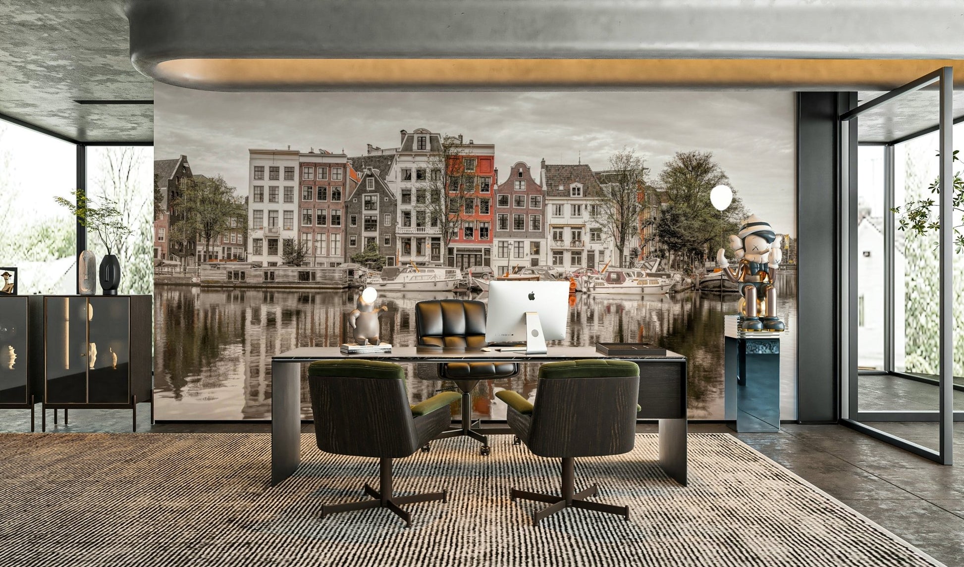 Primarily monochromatic image.

