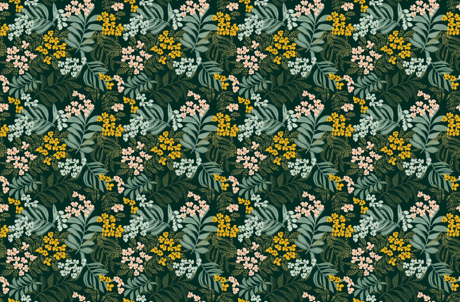 Whimsical Forest Flora Wallpaper in your room