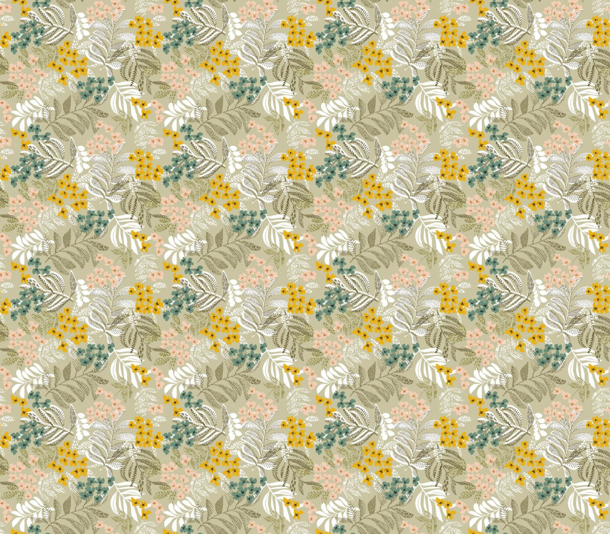 Botanical Harmony Wallpaper Mural in your room