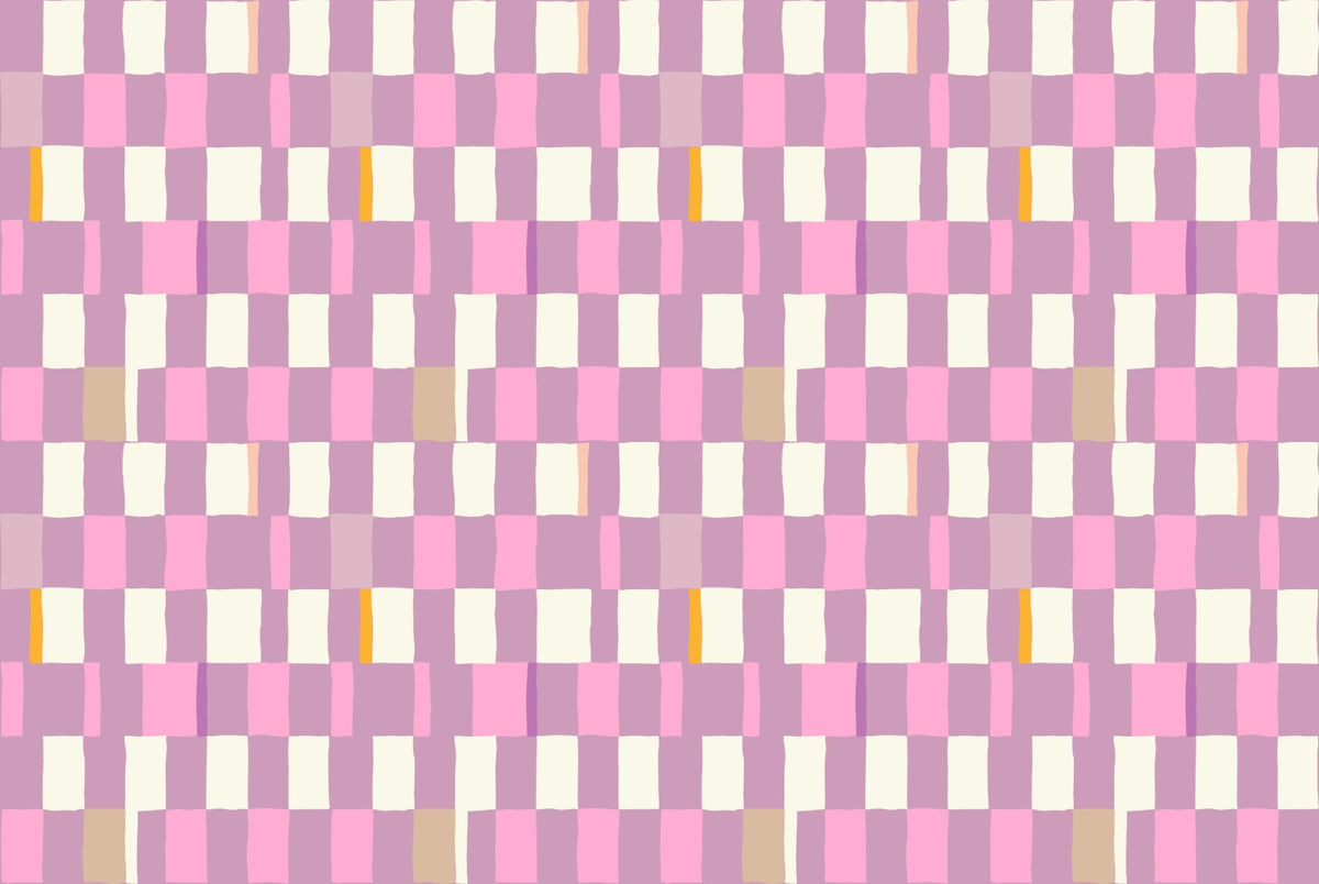 Chic Mosaic Checkerboard Wallpaper