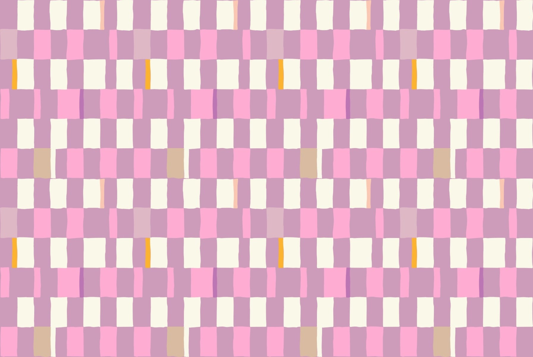 Chic Mosaic Checkerboard Wallpaper in your room — zoomed