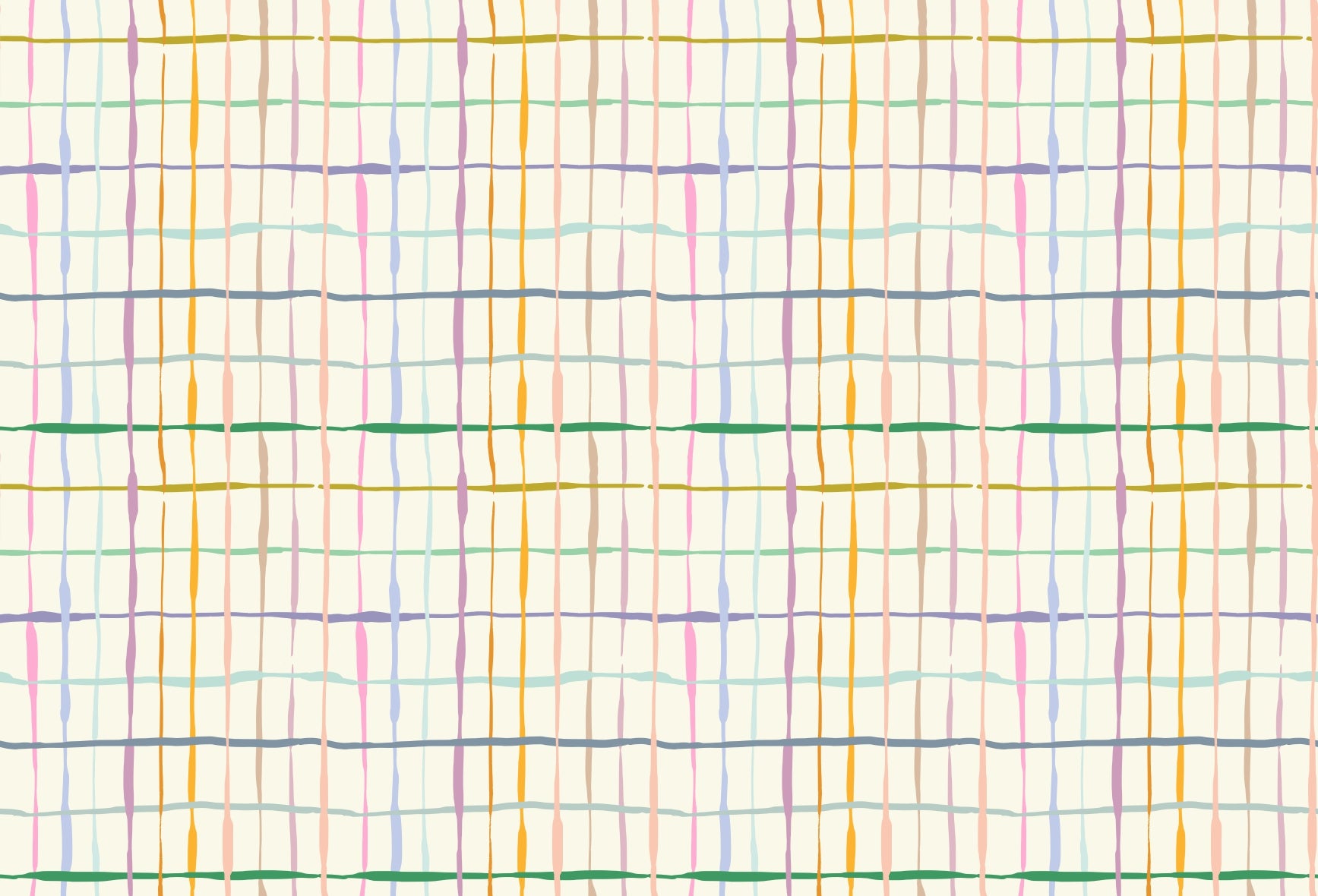 HydroTartan Watercolor Wallpaper in your room — zoomed