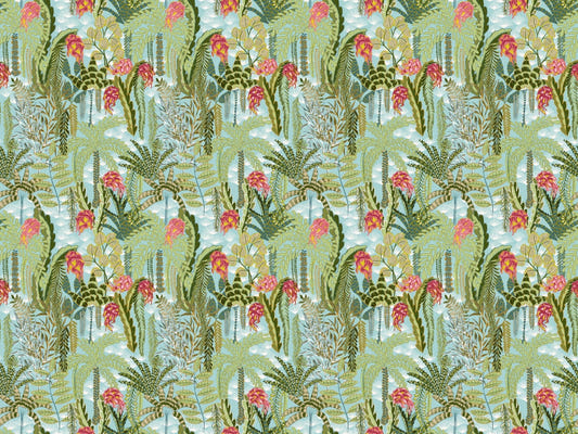 Exotic Mint Botanical Wallpaper